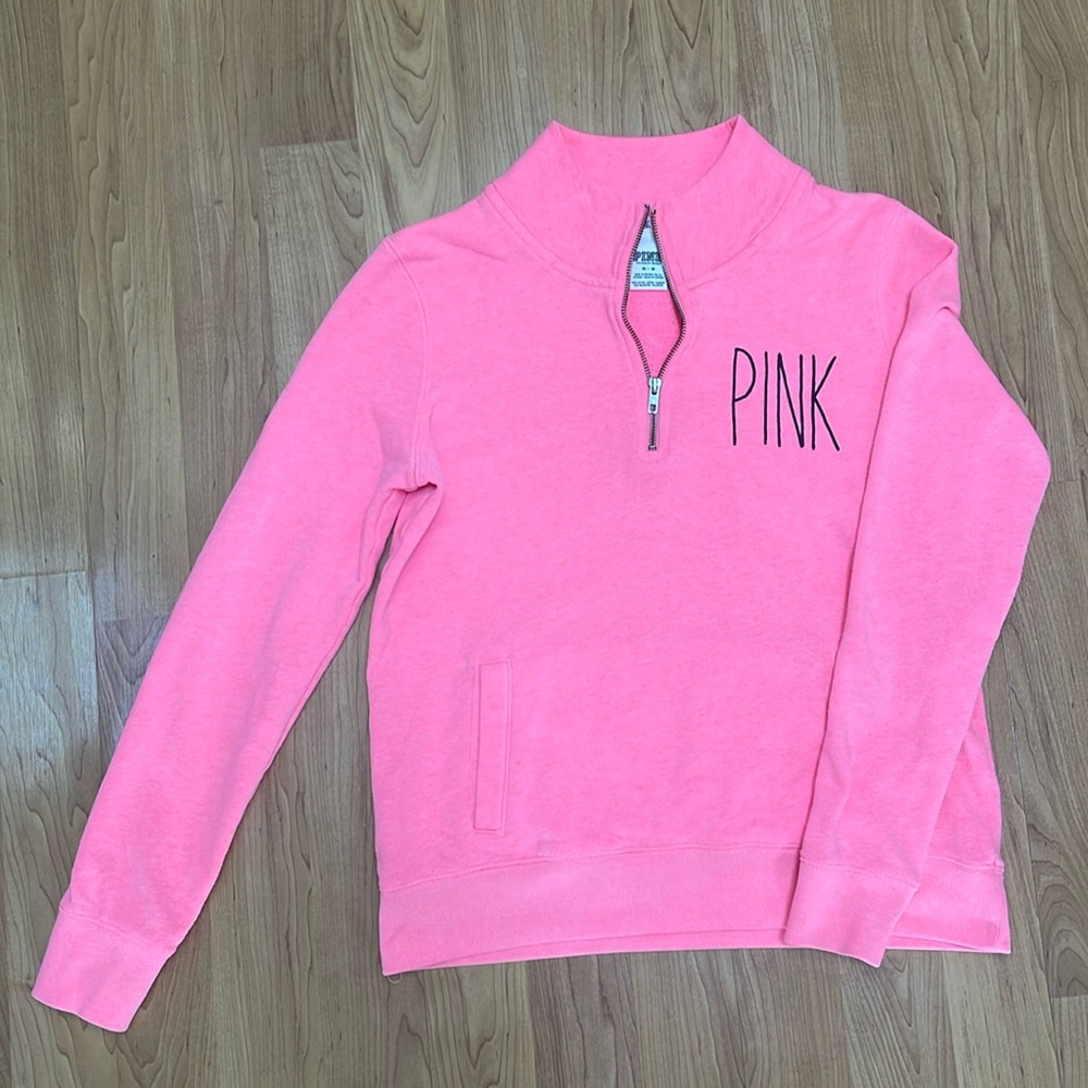Pink half zip up